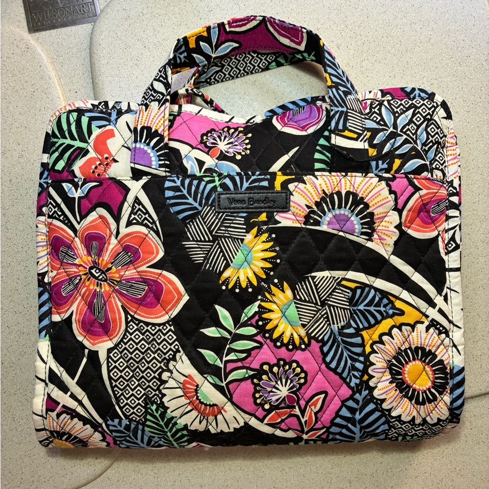Vera Bradley Multicolor Quilted makeup toiletries Tote